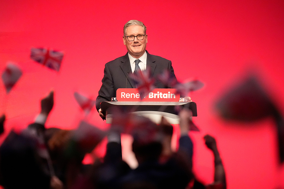 Prime Minister Sir Keir Starmer delivers his keynote speech during the Labour Party Conference at the ACC Liverpool.